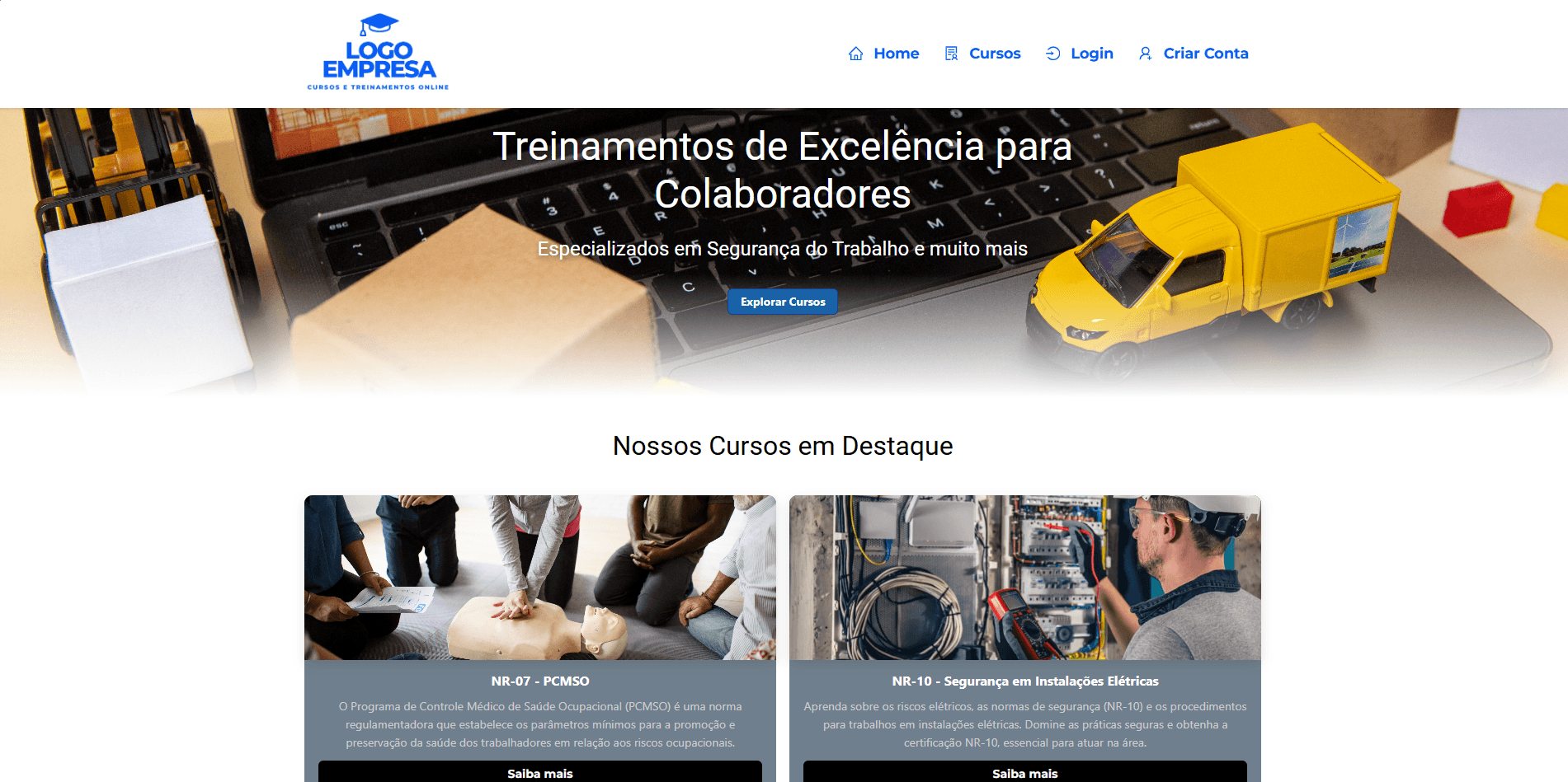 Plataforma de Cursos NR screenshot